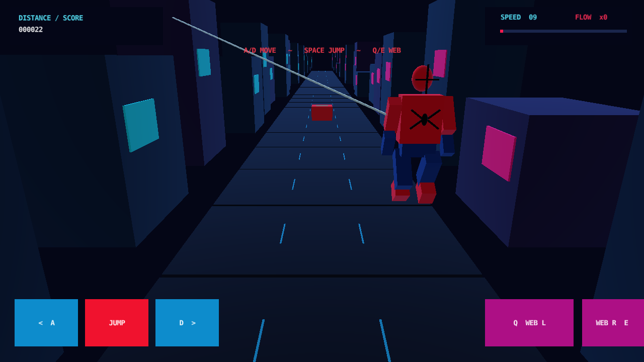 Текущий прототип игры WEBLINE в Defold